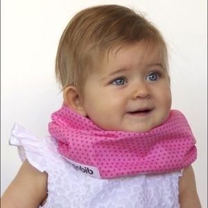 5 Bibs Scabib & Organic Cotton Scarf Bib Girl Set